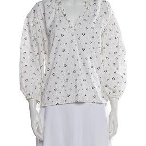 Apiece Apart "Marit" Cotton Tunic Blouse Top Shirt Size L